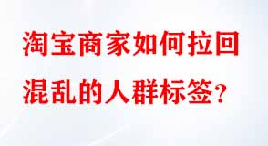 淘寶商家如何拉回混亂的人群標(biāo)簽